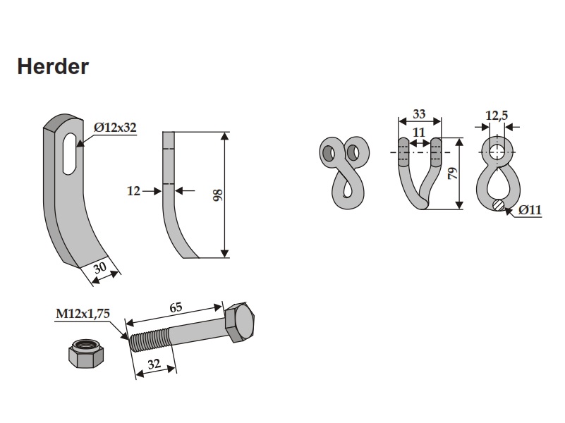 Set cutite Herder 98-30